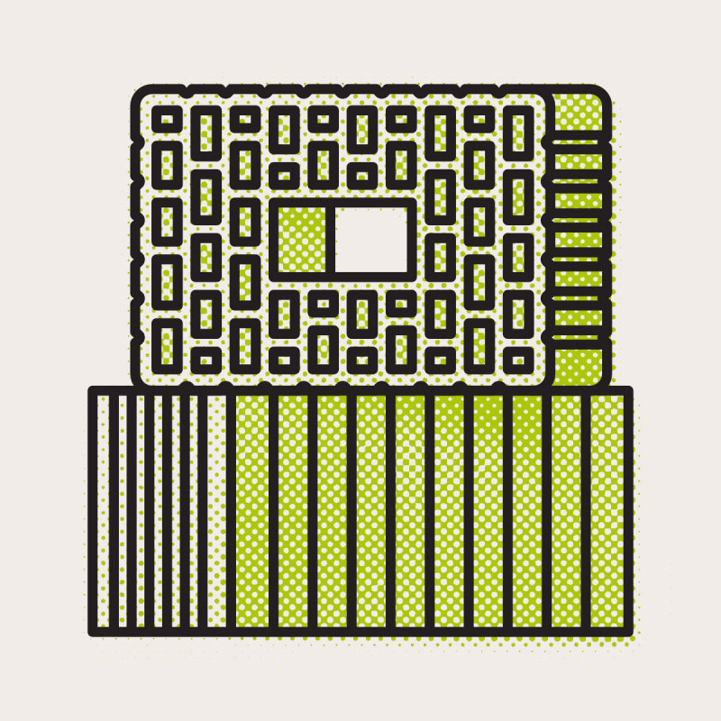 BGW Jahresbericht 2022. Illustration „Qualität Bausubstanz“