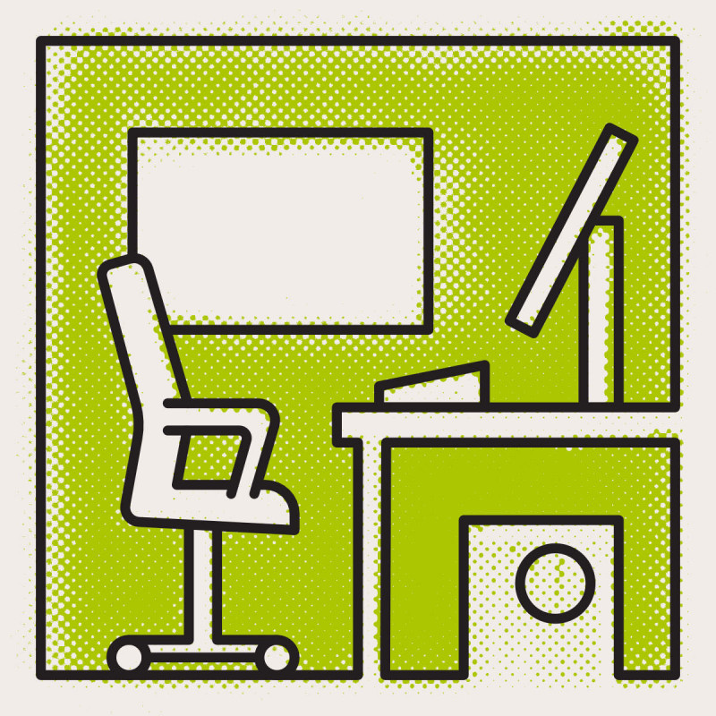 BGW Jahresbericht 2022. Illustration „Gewerbeeinheiten“